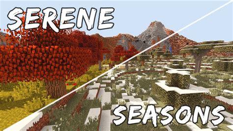 Изменение атмосферы в Майнкрафте с помощью функционала Serene Seasons