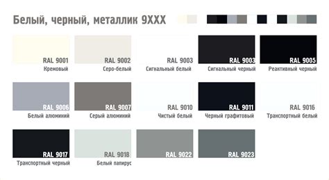 Практичность использования оттенков Ral 9016 и Ral 9003