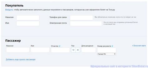 Расширенная информация о пассажире в полевом расширении xt