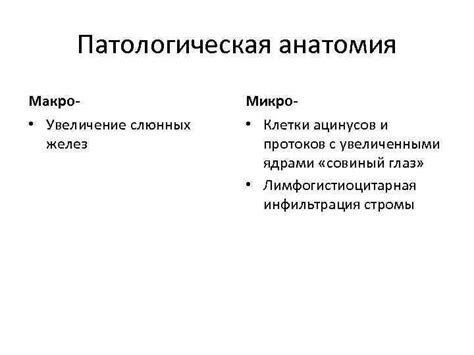 Блокировка слизистых и слюнных протоков