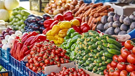 Богатый ассортимент сельскохозяйственной продукции