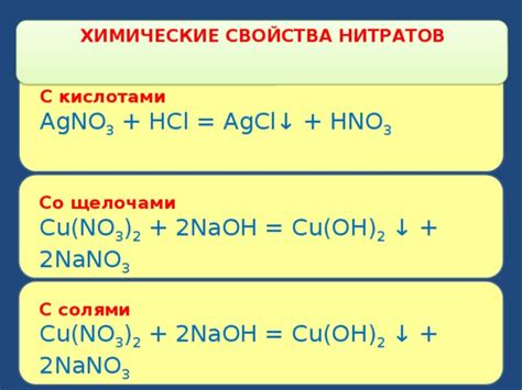 Другие запрещенные комбинации нитратов с кислотами
