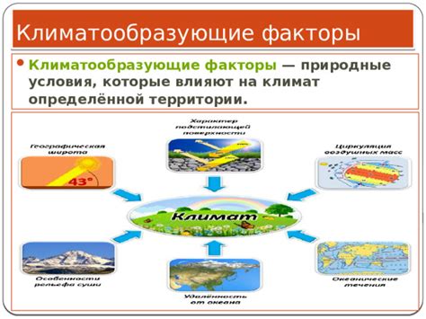 Климатические факторы как причина