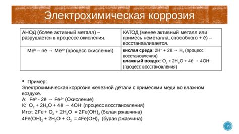Коррозия или окисление контактов