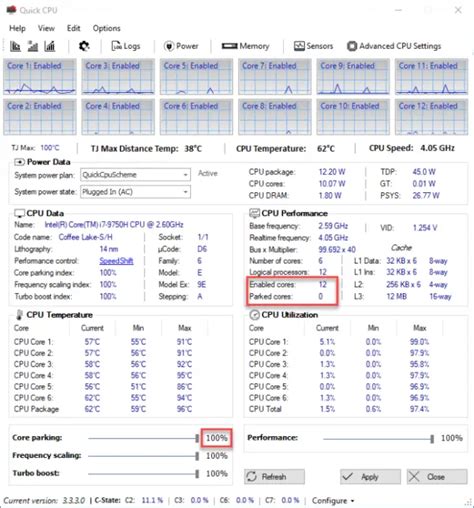 Необходимость функции performance в программе Quick CPU