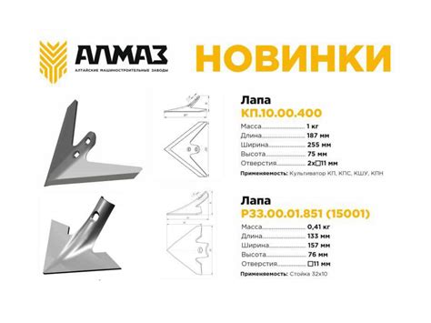 Неправильно установленные лапы культиватора