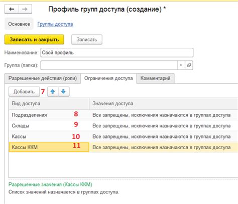 Ограничения регионов доступа