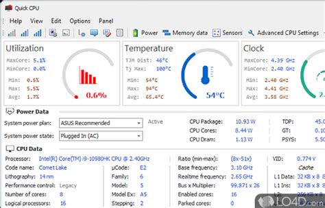 Отсутствие функции performance в программе Quick CPU: причины и последствия