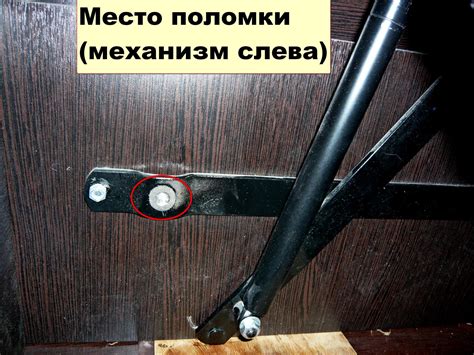 Поломка механизма подъема