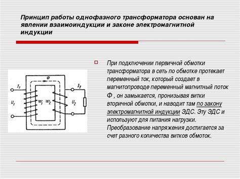 Принципы работы трансформаторов