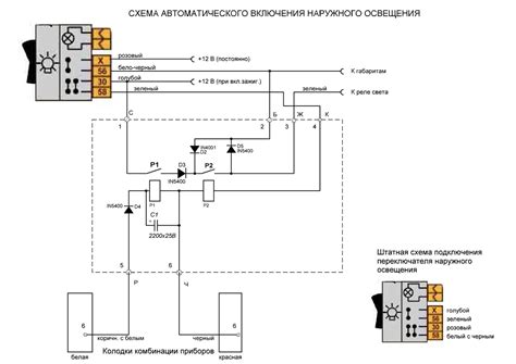 Проверка переключателя ближнего света