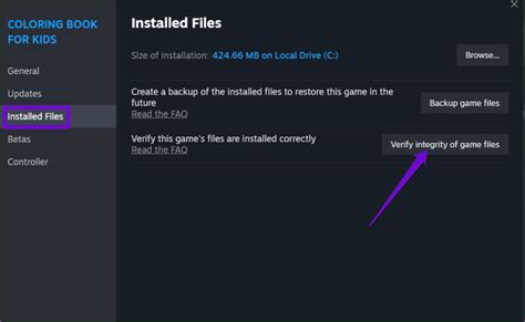 Проверьте целостность игровых файлов через Steam