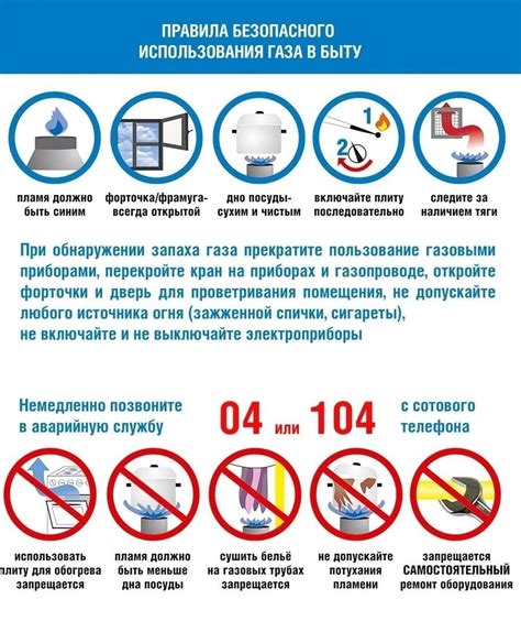 Техники безопасного использования газа