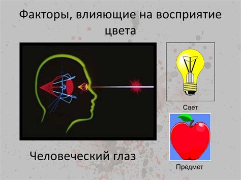 Факторы, влияющие на изменение цвета